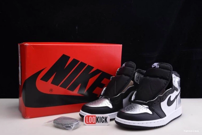 HYPE CD0461-001 SILVER 1 TOE JORDAN HIGH WMNS AIR OG 0724